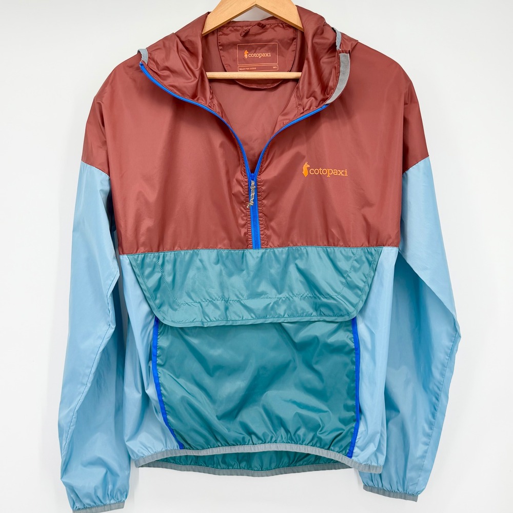 Cotopaxi Teca Half Zip Windbreaker Jacket Women's Small Colorblock Hooded
